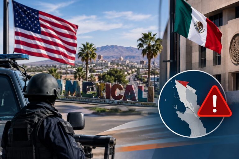 EU emite alerta por posible amenaza en Mexicali y restringe movimientos de su personal