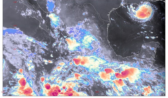 Alerta meteorológica en México: prevén lluvias torrenciales en 17 estados, calor extremo y fuertes rachas de viento