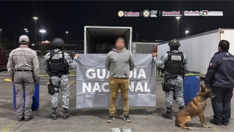 Hallan casi 250 kilos de cocaína y fentanilo ocultos en tractocamión en la Aduana de Tijuana