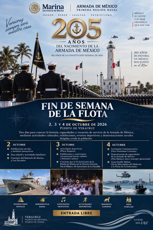 “La Armada de México se acerca a la sociedad”: más de 4 mil personas recorren el buque ARM “Tabasco” en Veracruz