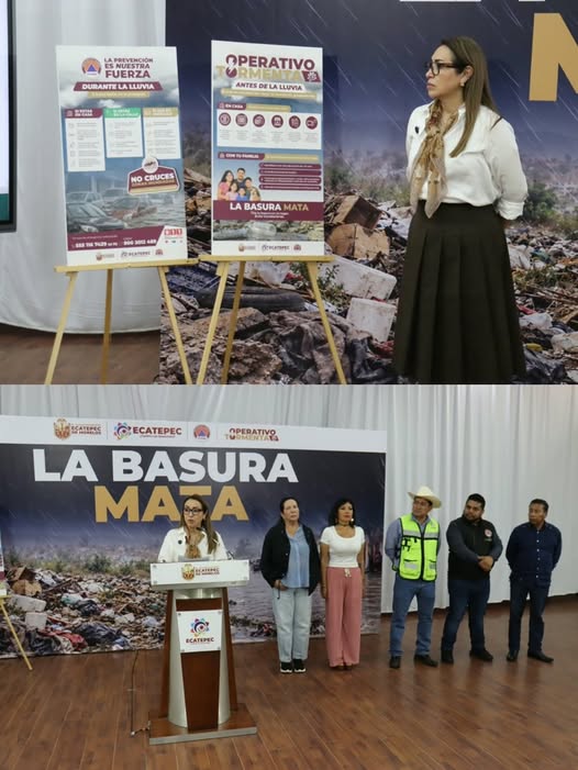 Ecatepec retira más de 245 mil toneladas de basura ante riesgos de inundaciones Ecatepec retira más de 245 mil toneladas de basura ante riesgos de inundaciones