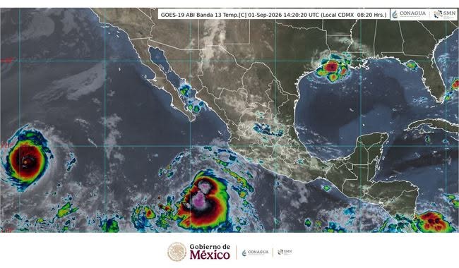 Lluvias fuertes amenazan a 26 estados; Edomex prevé acumulaciones de hasta 75 milímetros