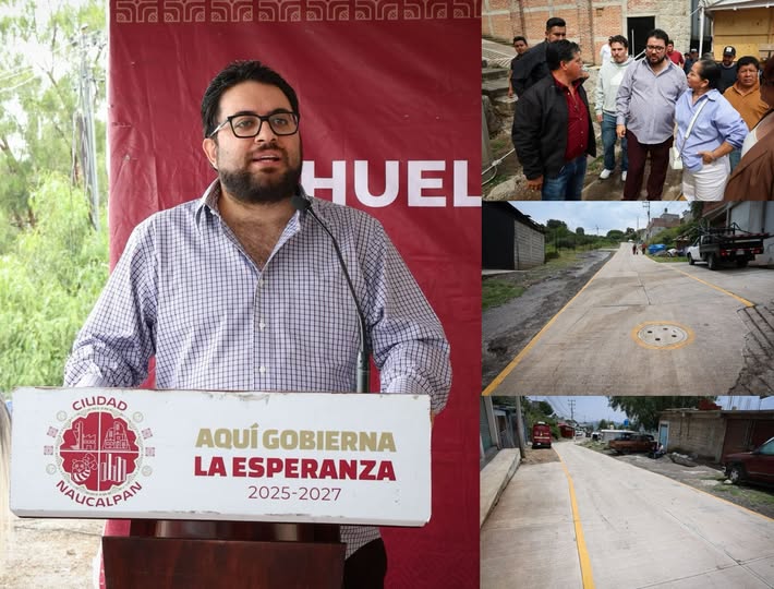 Gobierno y vecinos de Naucalpan pavimentan calle Colorines mediante programa COMUNA Gobierno y vecinos de Naucalpan pavimentan calle Colorines mediante programa COMUNA