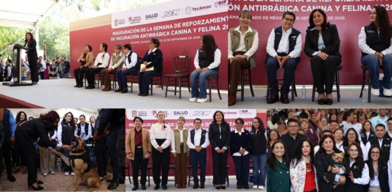 Tecámac inicia jornada estatal de reforzamiento de vacunación antirrábica