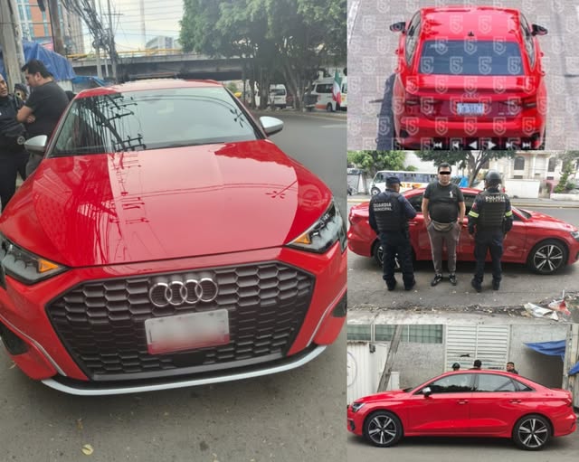 Recuperan en Naucalpan auto robado mediante coordinación entre policías y sistemas de vigilancia