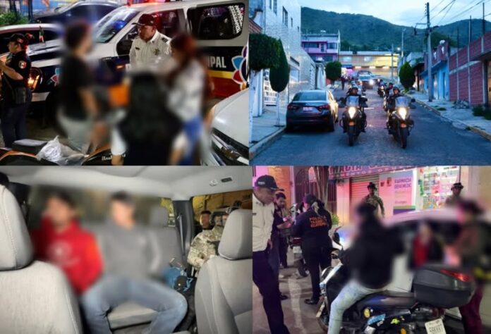 Operativo nocturno deja cuatro detenidos y 19 motocicletas remitidas en Ecatepec