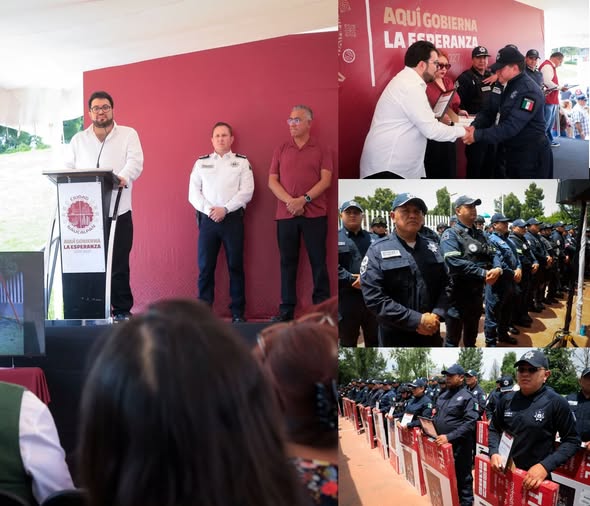 Reconocen a 60 policías por acciones contra la delincuencia en Naucalpan
