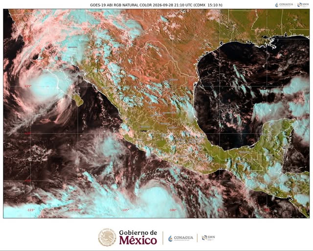 Huracán Polo impactaría este domingo Baja California Sur; prevén lluvias torrenciales y oleaje de hasta 10 metros