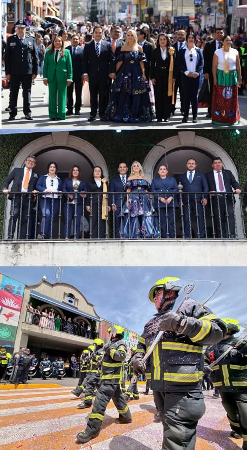 Desfile Cívico reúne a más de 6 mil 700 participantes en Huixquilucan; reportan saldo blanco
