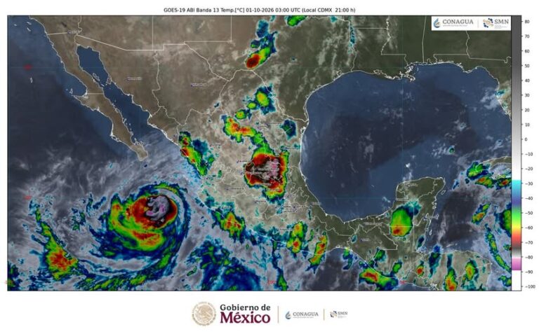 Rachel amenaza con lluvias intensas en cuatro estados y oleaje de hasta seis metros