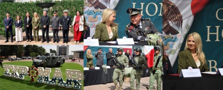 Exposición Militar y Naval acerca a universitarios de Huixquilucan al equipo de las Fuerzas Armadas