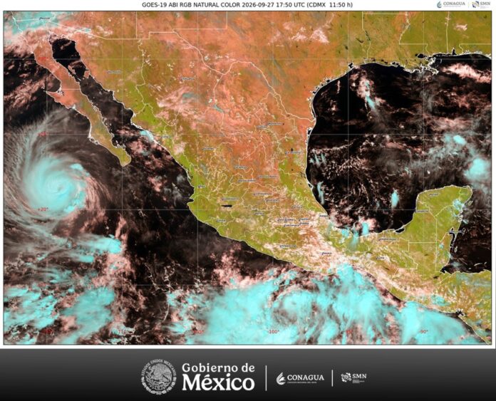 Huracán Polo se dirige hacia Baja California Sur; Dieciocho-E amenaza con lluvias intensas a Guerrero, Oaxaca y Chiapas