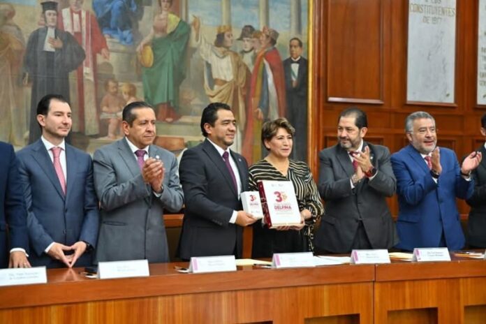 Congreso del Edomex recibe balance de la gobernadora Delfina Gómez a mitad del sexenio