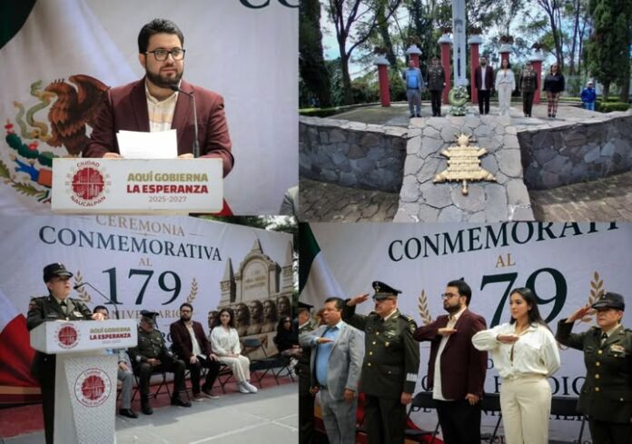 Naucalpan conmemora 179 años de la Gesta Heroica de los Niños Héroes