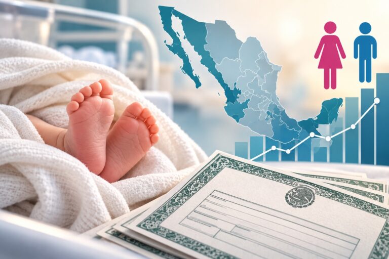 México registró 1.67 millones de nacimientos en 2025; la tasa se mantuvo sin cambios