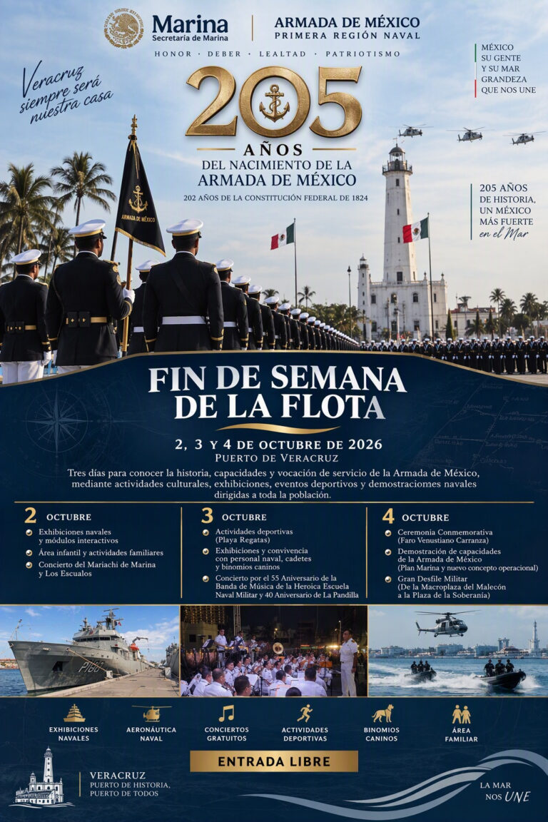“La Armada de México se acerca a la sociedad”: más de 4 mil personas recorren el buque ARM “Tabasco” en Veracruz