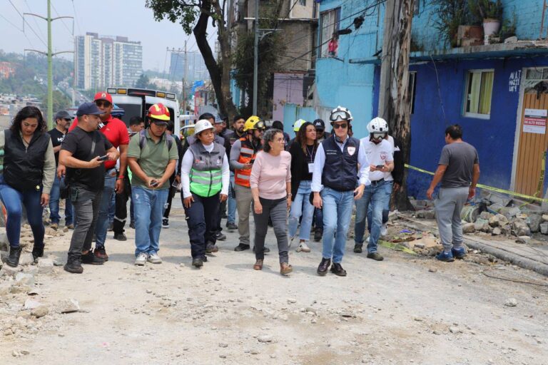 Evalúan demolición de inmuebles dañados por explosión en Minas de Cristo