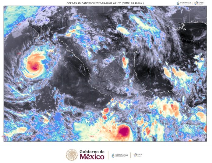 Polo avanza hacia Baja California Sur como huracán categoría 3; aumentarán lluvias, viento y oleaje