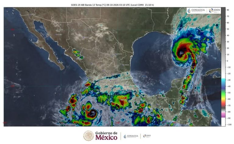 Huracán Simon alcanza categoría 1 y amenaza con lluvias torrenciales a Guerrero y Michoacán; Isaias sigue en categoría 2