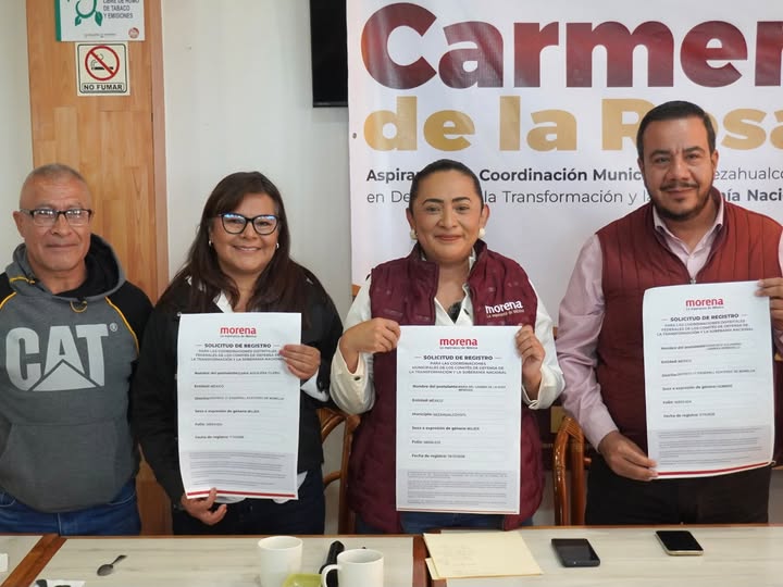 Rumbo a 2027, Carmen de la Rosa busca liderar los Comités de la Transformación en Neza