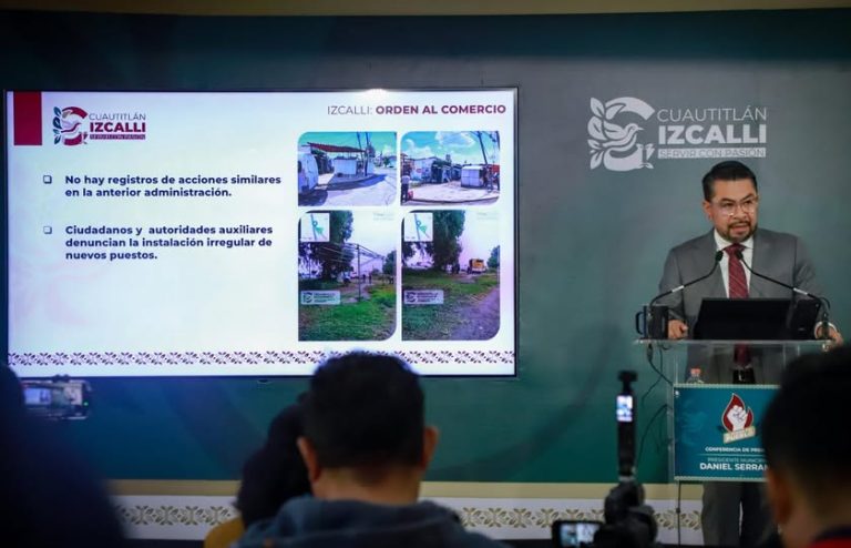 Retiran 204 puestos fijos y semifijos de la vía pública en Cuautitlán Izcalli durante 2026