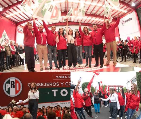 PRI reorganiza su estructura en Toluca y llama a cerrar filas rumbo a las elecciones de 2027