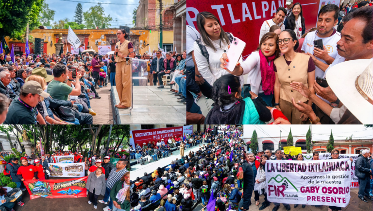 Más de 5 mil personas de 35 organizaciones se reúnen con Gaby Osorio en Tlalpan