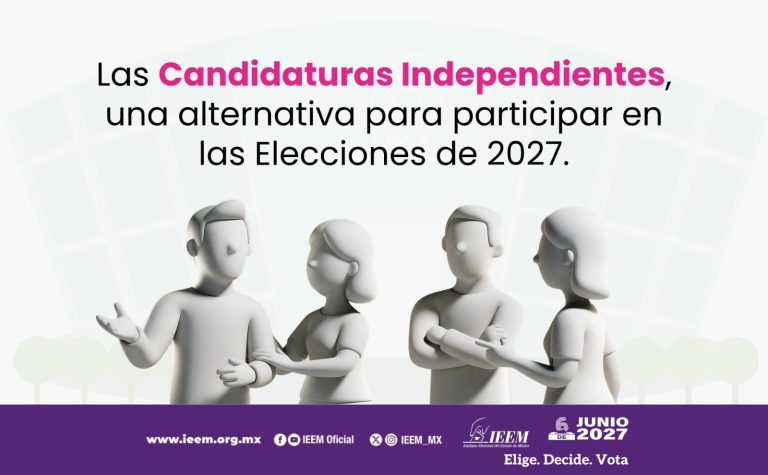 Aspirantes independientes en Edomex deberán reunir apoyo del 3% de la Lista Nominal para competir en 2027
