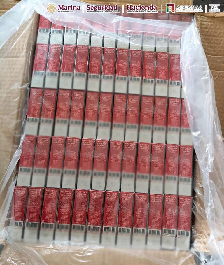Aseguran casi 10 millones de cigarrillos apócrifos en la aduana de Lázaro Cárdenas, Michoacán Aseguran casi 10 millones de cigarrillos apócrifos en la aduana de Lázaro Cárdenas, Michoacán